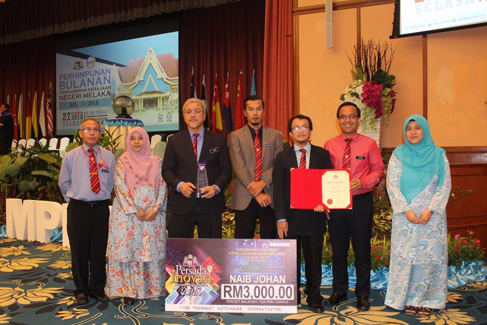 Tempat Kedua Anugerah Inovasi Peringkat Negeri Melaka